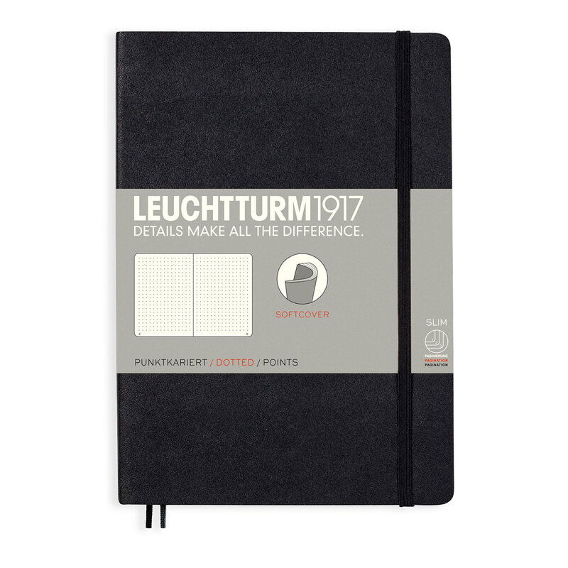 Leuchtturm 1971  NOTEBOOK A5 Soft Dotted Black