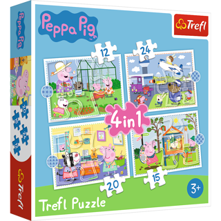 Pussel Peppa Pig 4 in 1 Trefl