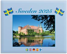 Väggkalender 2025 Sweden med kuvert